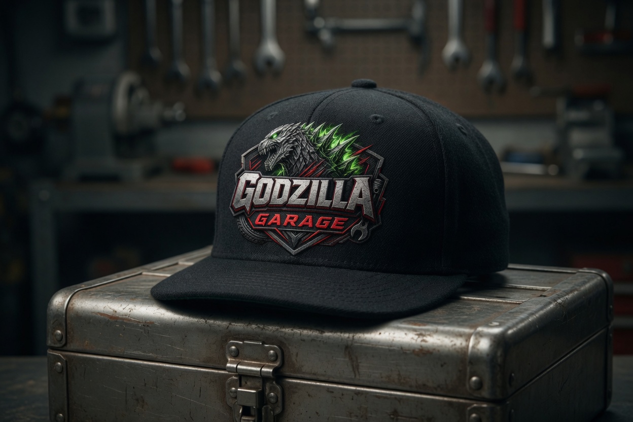 Black Godzilla Garage snapback